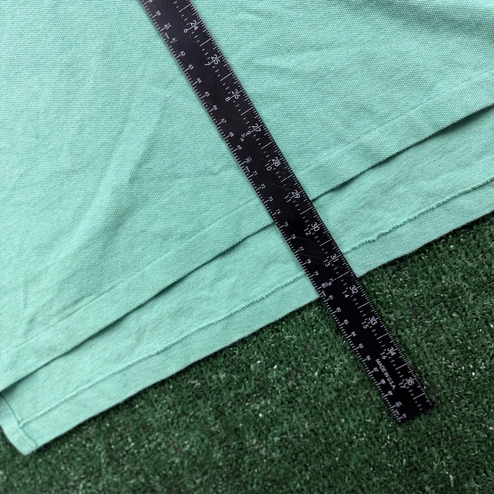 Polo Ralph Lauren Mens Large Mint Green Short Sleeve Pique Polo Purple Pony